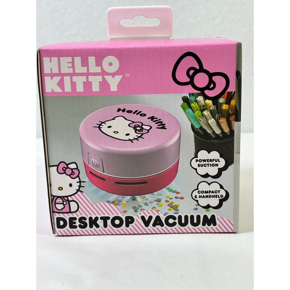 Hello Kitty Desktop‎ Vacuum Pink Sanrio Compact Handheld Cleaner HKDKVAC250CFT